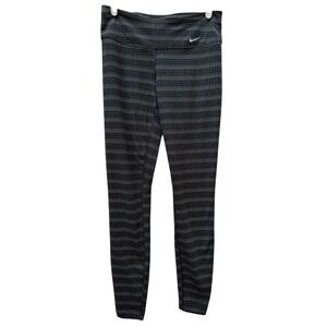 NWT Nike Legend Tight Fit Women Leggings Black Geometric Print Dri Fit Size S